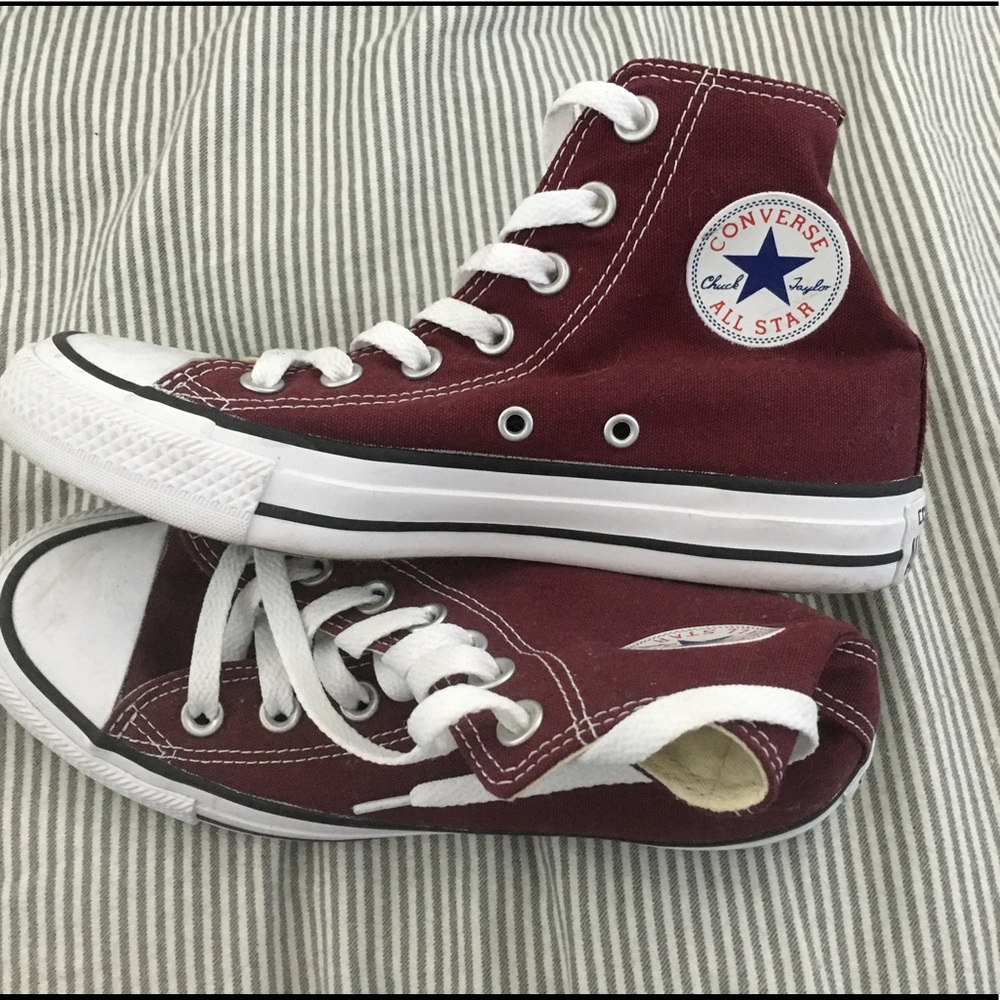 Maroon Hi-Top All-Star Converse